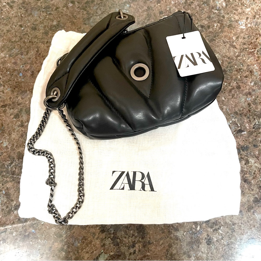 Zara black crossbody bag